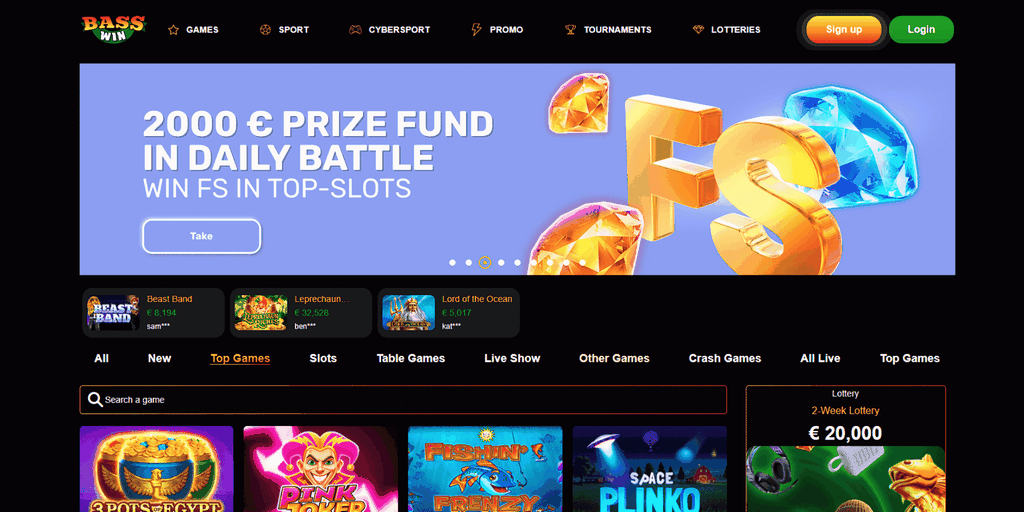 The Online Game Library at Bass Win Gambling Enterprise