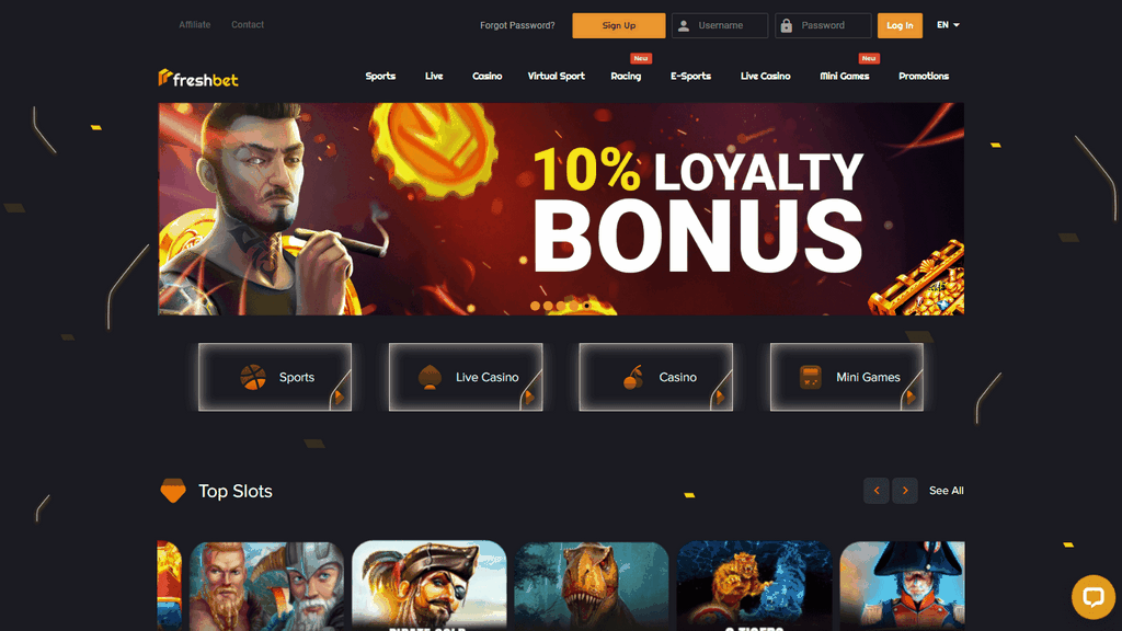 FreshBet Online casino 2025
