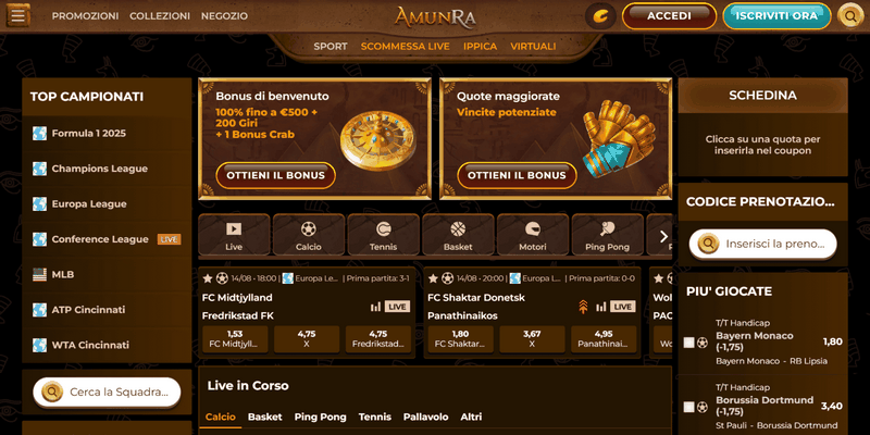 Bonus e promozioni nei casinò online non AAMS 2025