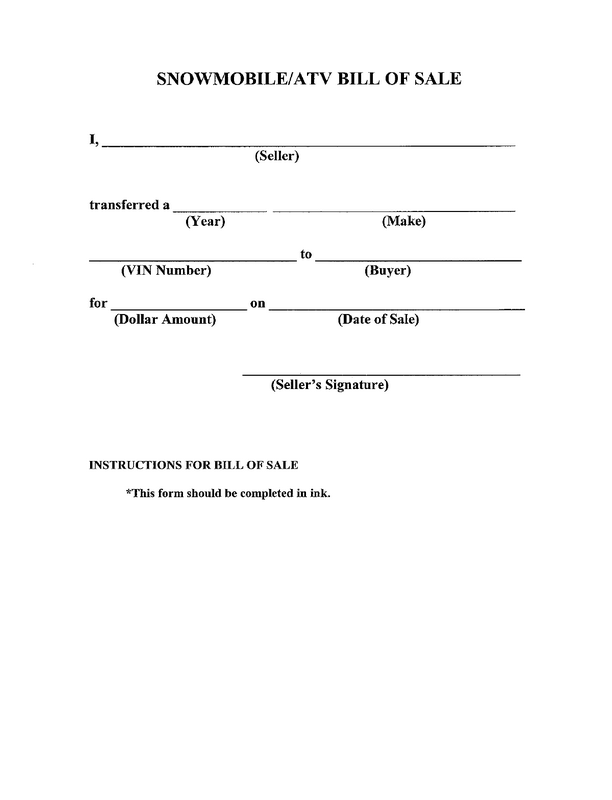 The Golden State Motorcycle Proof Of Sale Design Template